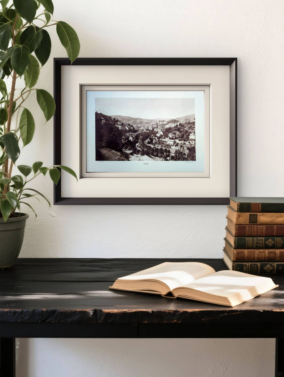 Tulle, Corrèze, photo board printed in 1942.