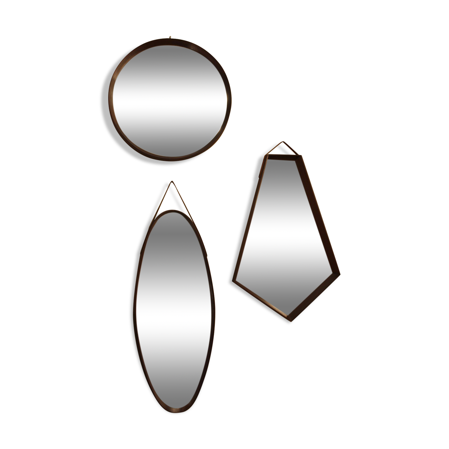 Trio de miroirs, italien, 1960