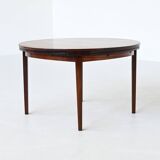 Dyrlund Lotus Flip Flap dining table in rosewood Denmark 1960