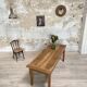 Vintage farmhouse table with spindle legs.