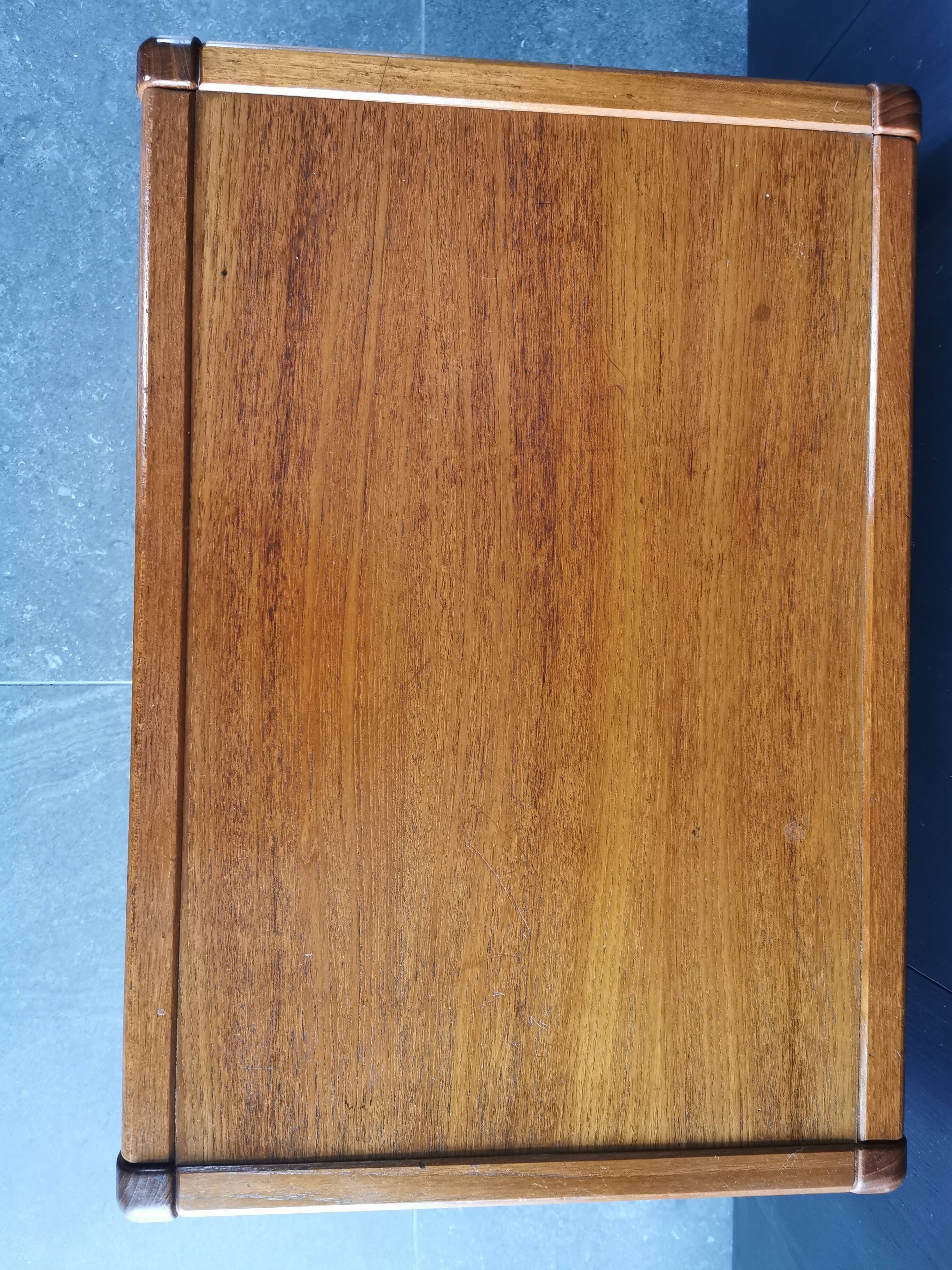 Table basse en teck scandinave vintage