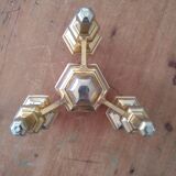 Nagel's golden modular Scandinavian candlestick candlestick