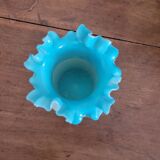 19th century blue opaline vase