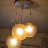 Amber glass ball suspension light Parscot