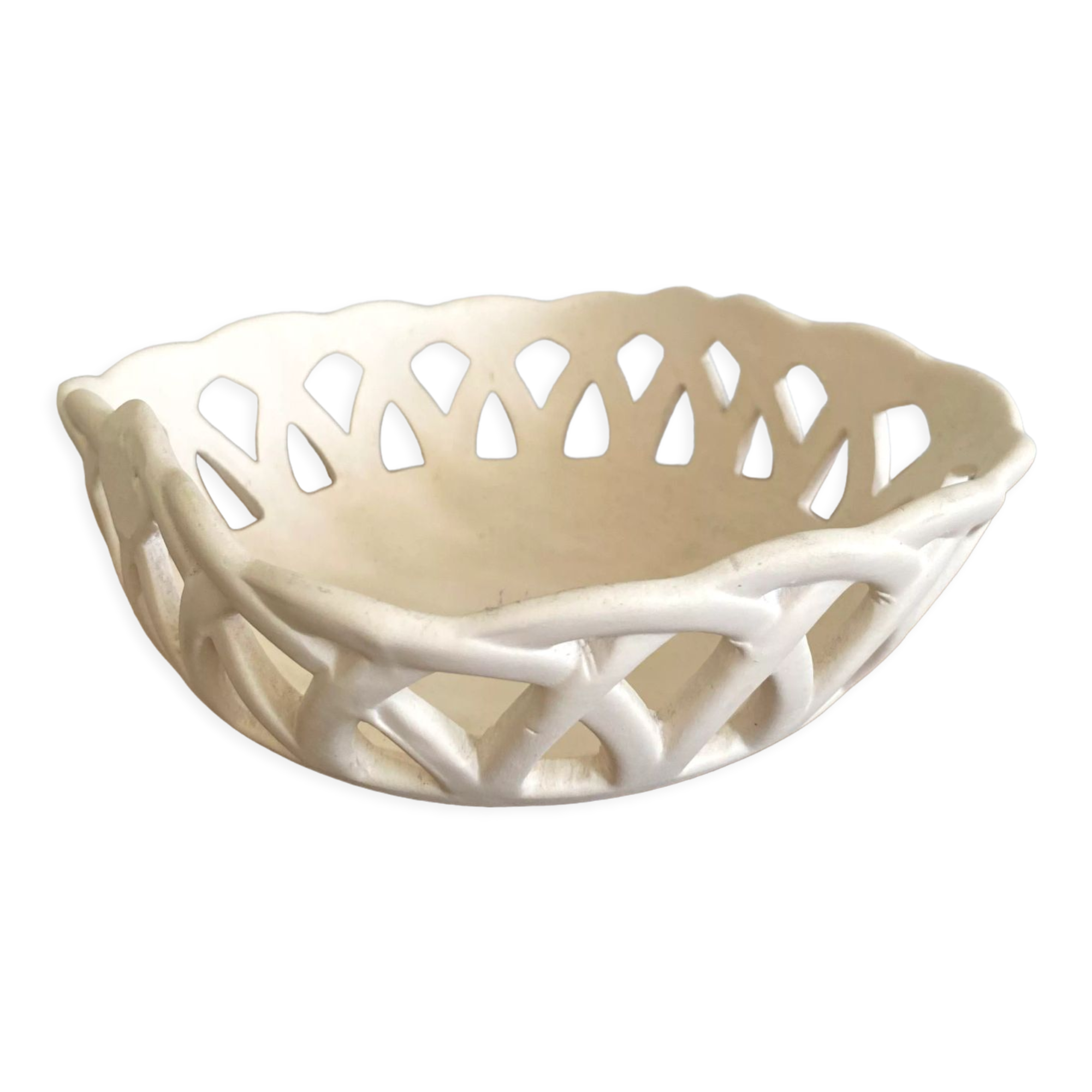 Plaster dish basket decoration