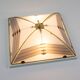 Vintage Art Deco Style White And Gold 1980s Ceiling Or Wall Lamp