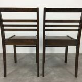 Pair of chairs René Gabriel design reconstruction 50s