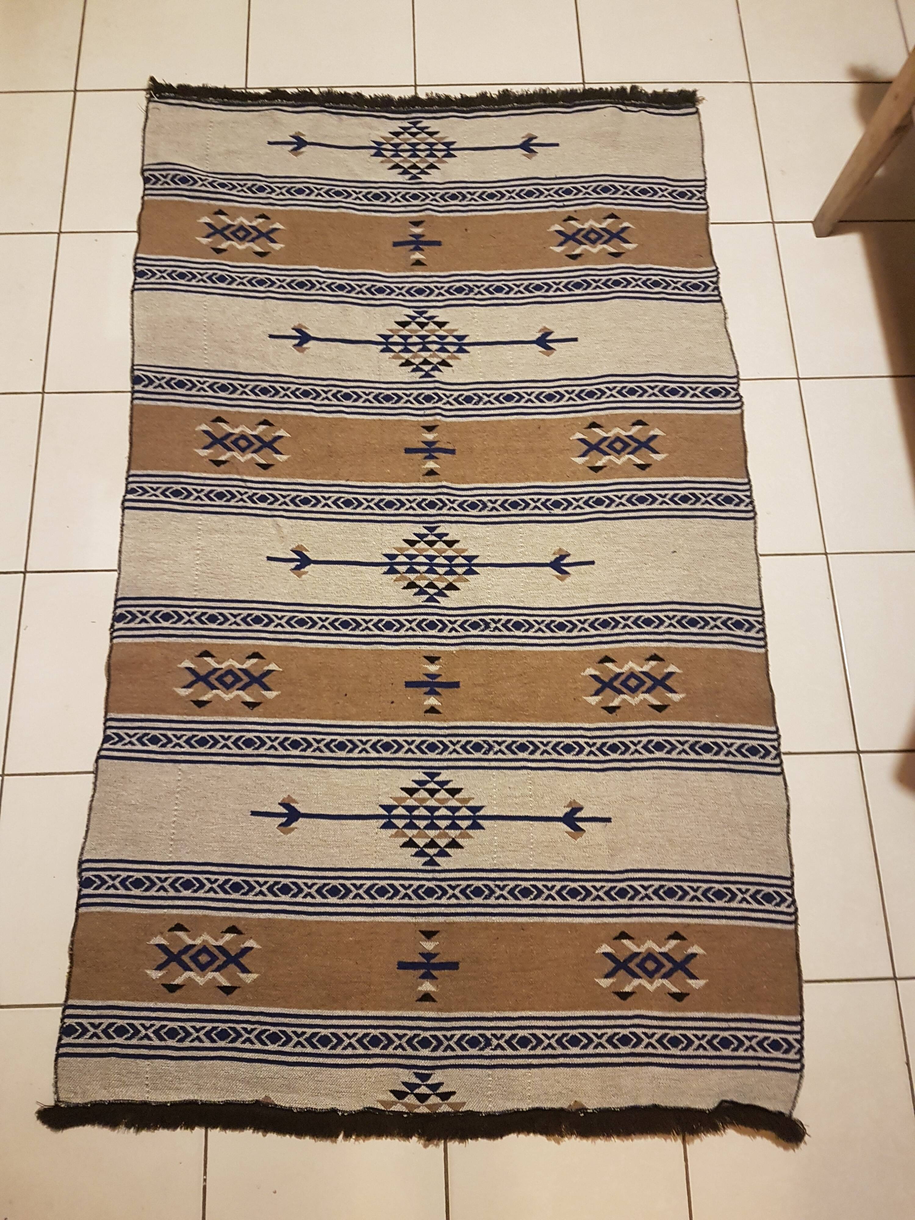 Aztec kilim carpet 99x183cm