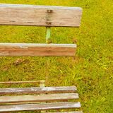 Folding garden bench