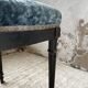 Chaise Napoléon 3 velours bleu