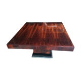 Table carrée art deco en palissandre