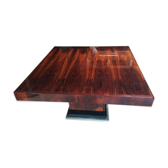 Square table art deco rosewood