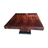 Table carrée art deco en palissandre