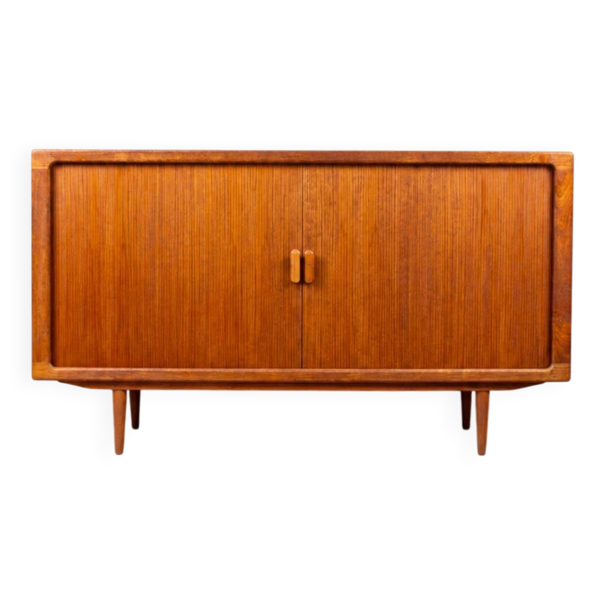 Buffet en teck vintage avec tiroirs, danois Silkeborg, milieu du siècle.