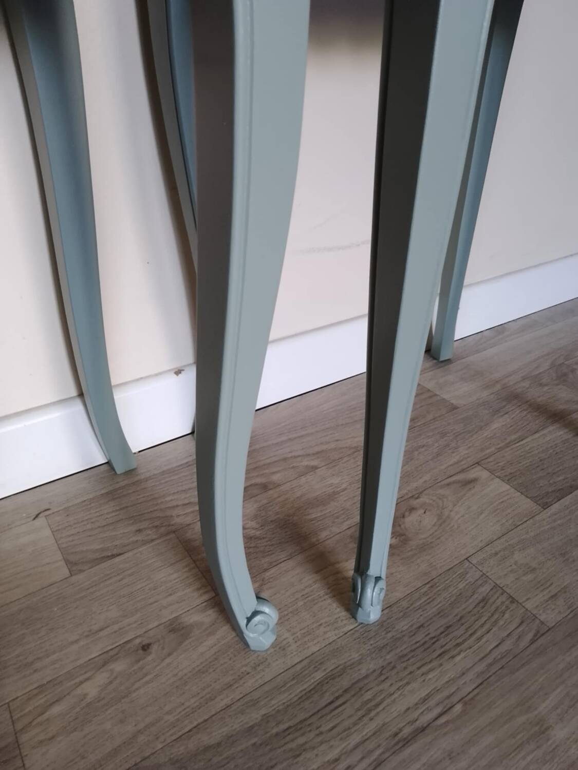 Painted wooden bedside tables