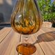 Giant glass 31 cm Empoli blown amber vintage