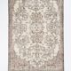 Brown & Cream Floral Vintage Rug, 195x302Cm
