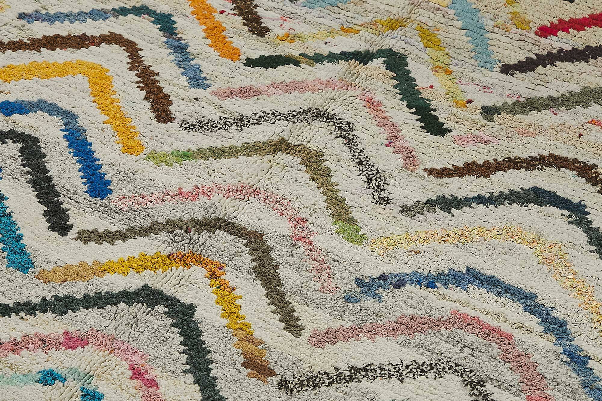 Handwoven Turkish Recycled Boho Rug 163 cm x 234 cm