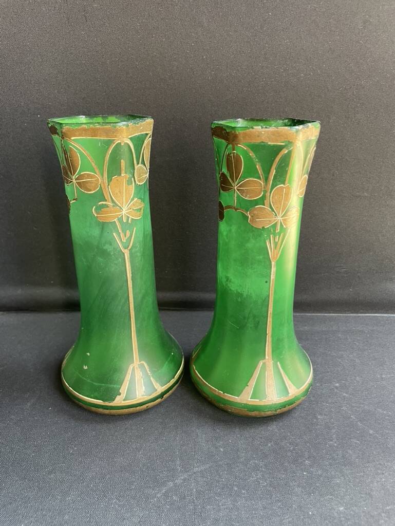 Pair of vase F. T. Legras – Becken and Auguste Helligenstein – Art Nouveau