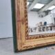Rectangular foot mirror with pearl mesh