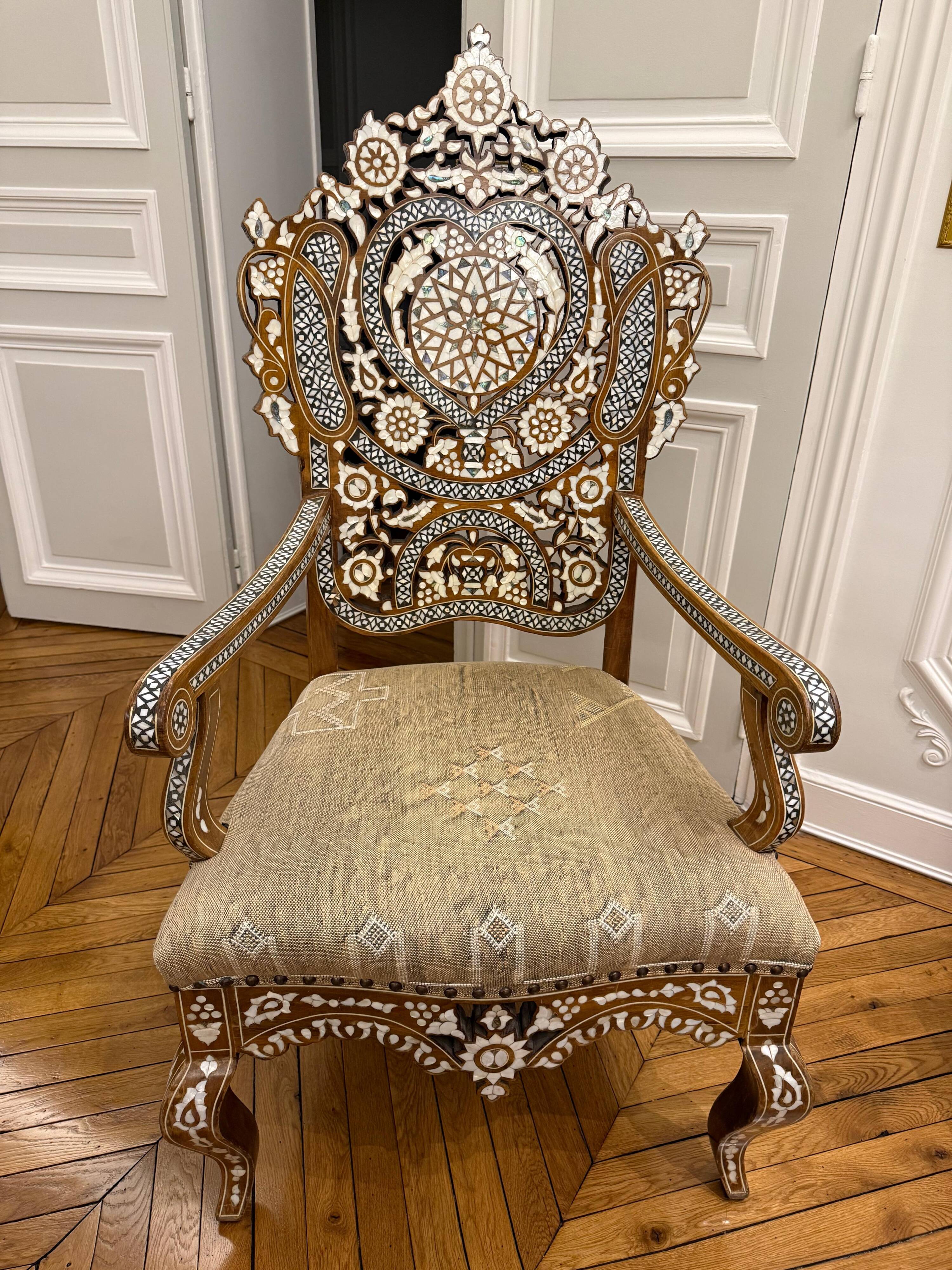 Oriental salon in marquetry