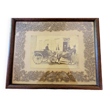 Photo ancienne livreur de bière, art populaire Belgique