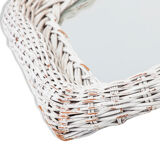 Mirror painted Wicker 60x34cm