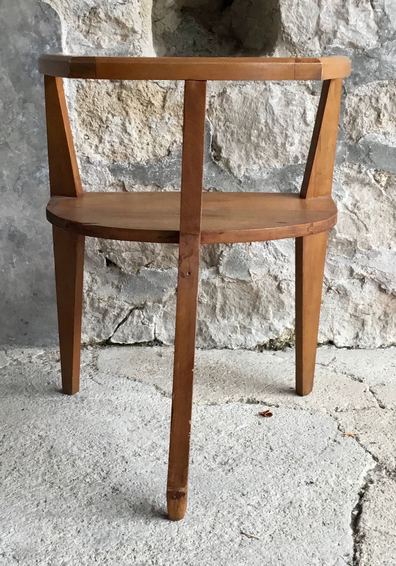 Brutalist tripod armchair - 1950