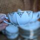 Vintage tea coffee service fine porcelain art deco gilded
