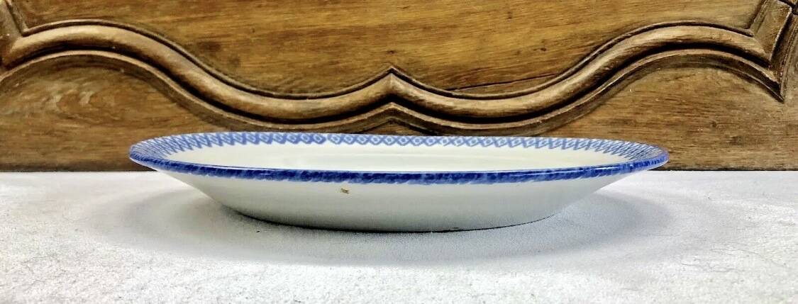 Old rooster hen dish Saint Clément Luneville model Charolles