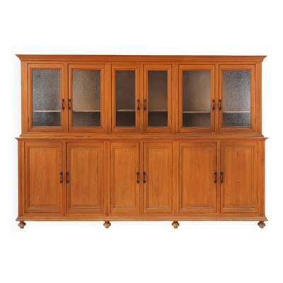 Monastère à 12 portes ou vitrine en pin, Belgique vers 1890
