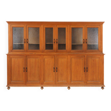 12-Door Monastery or Display Cabinet in Pine, Belgium ca. 1890