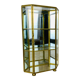 Miniature display case brass and glass, shelf
