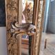 Antique mirror with glazing beads 165m/90cm