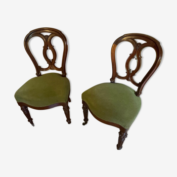 2 chairs Louis Philippe