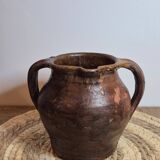 Glazed terracotta jug