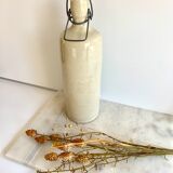 Cream stoneware bottle