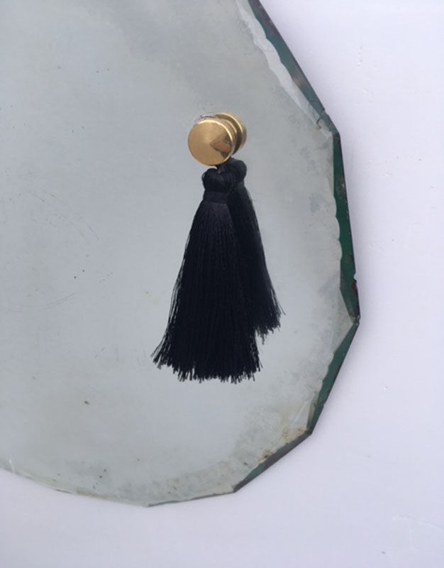 Mirror beveled oval 32x32cm