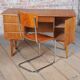Mid-Century Modern Writing Desk in Walnut, Czech, 1950