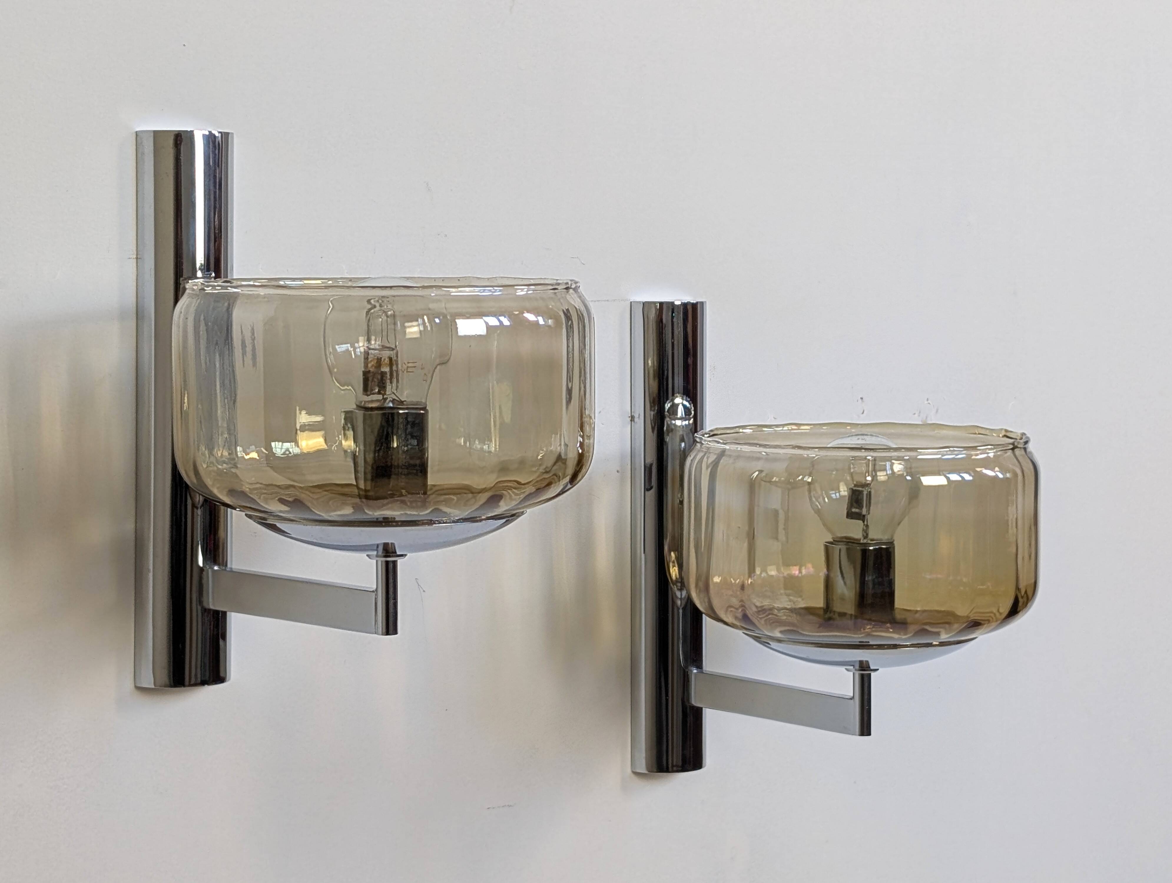 Pair of Sciolari wall lights