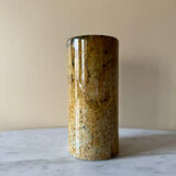 Round marble tube vase