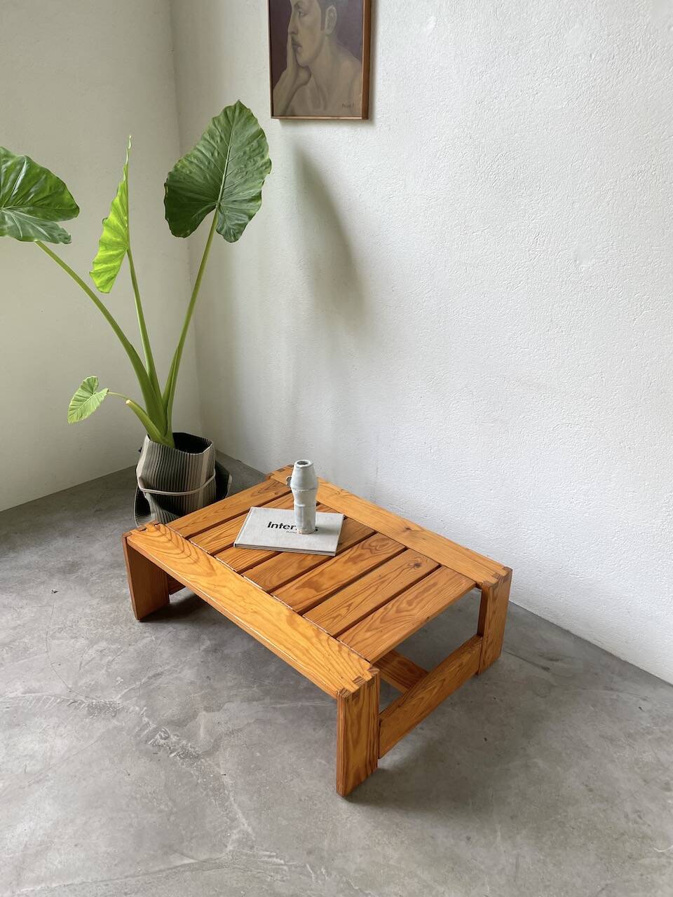 70s pine table regain