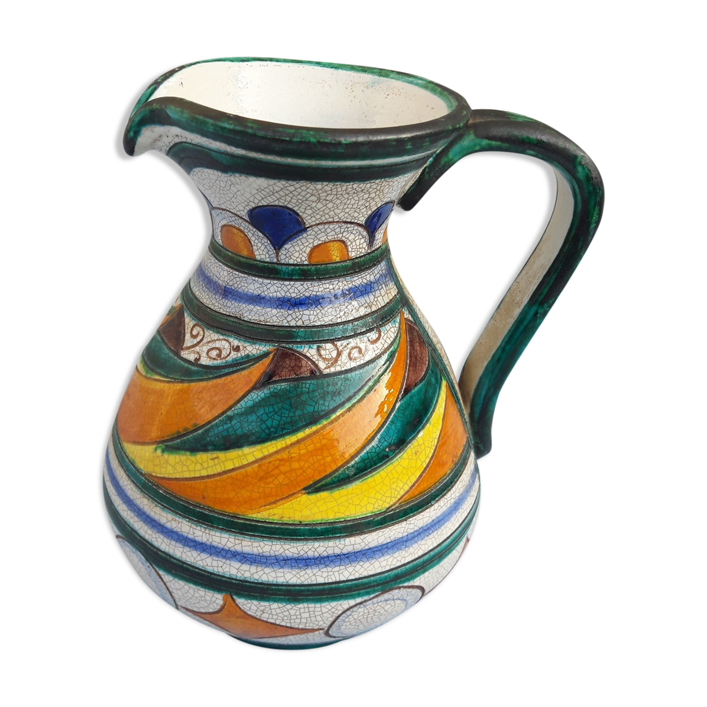 Italian ceramic pitcher