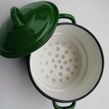 Enameled sheet metal casserole dish