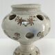 Three Saint-Uze ceramic tealight candle holders, early 20th century