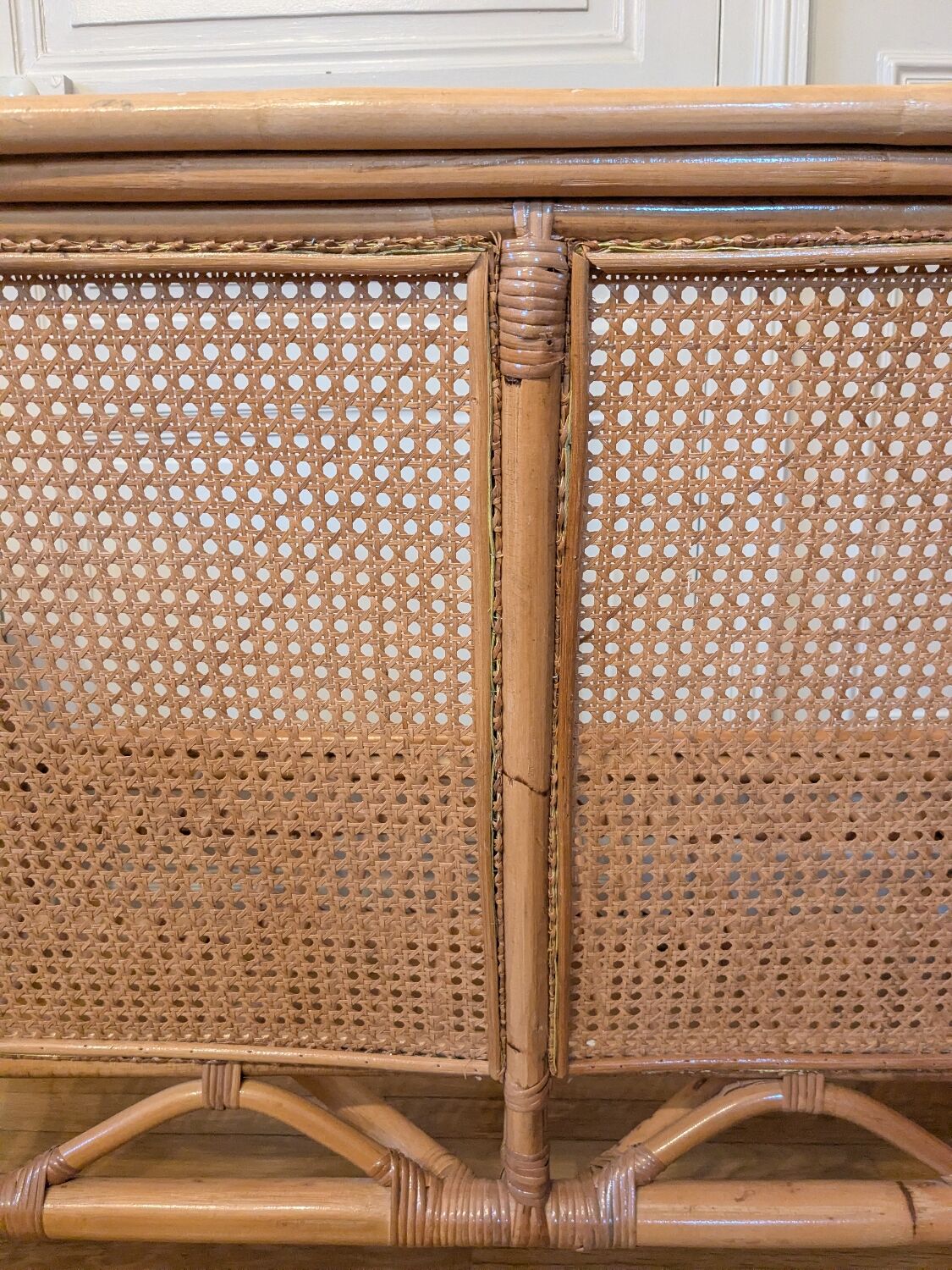 Rattan bench