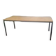 Industrial wood and metal farm table