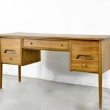 Midcentury A. Younger Walnut Desk. Unique Vintage Modern