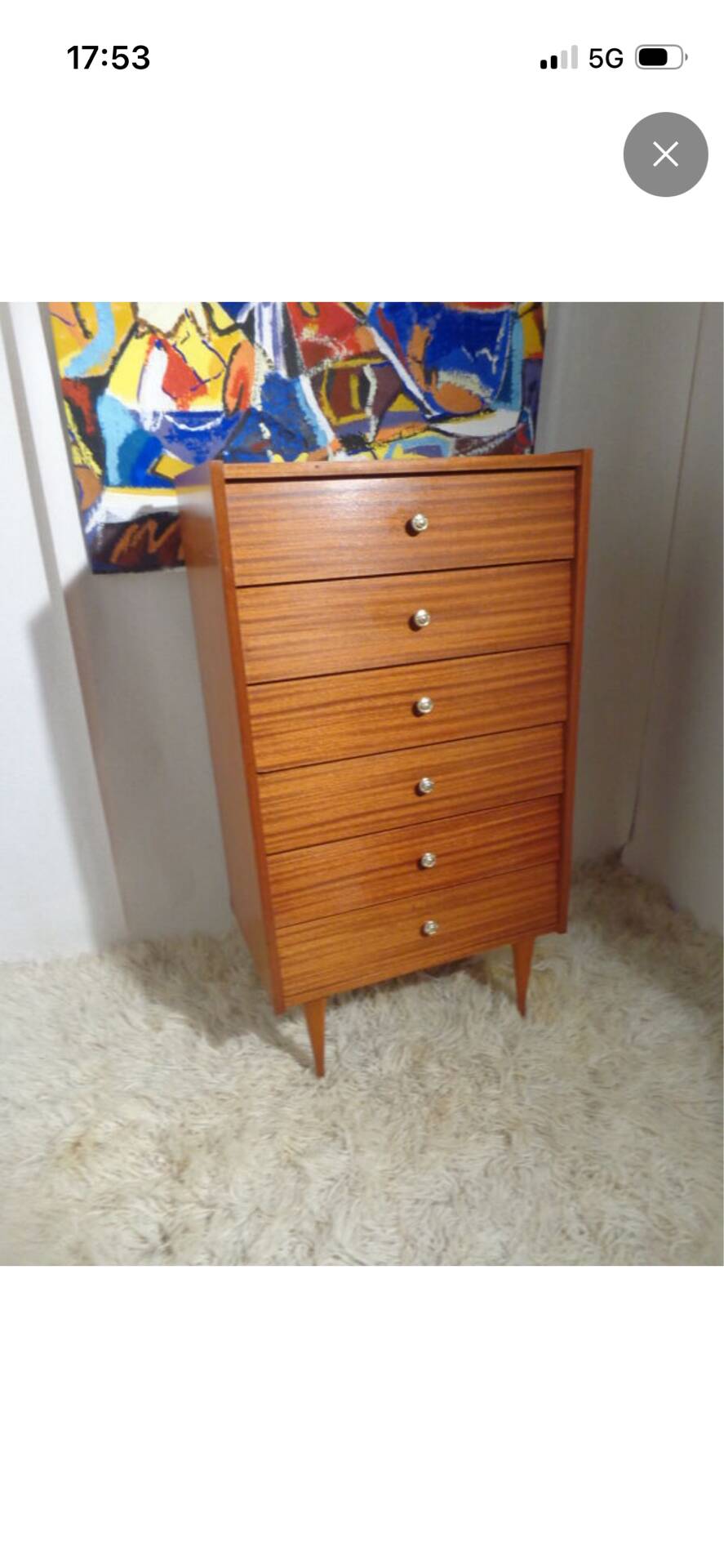 Vintage wood dresser