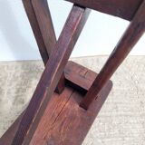 Old bench in firm country wood
